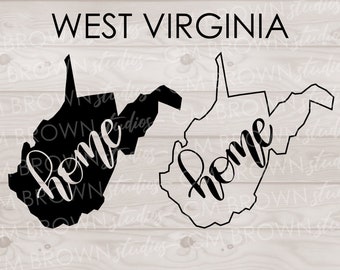 West Virginia Home SVG EPS JPG png dxf Digital Download Commercial License