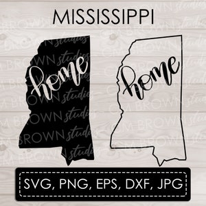 Mississippi Home SVG EPS JPG png dxf Digital Download Commercial License