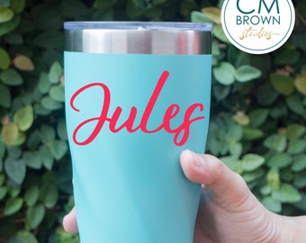 Personalized Decal, Name Decal, Laptop Decal, Car Window Decal, Decal for Tumbler, Yeti Decal, Coffee Mug Decal, Holographic Decal