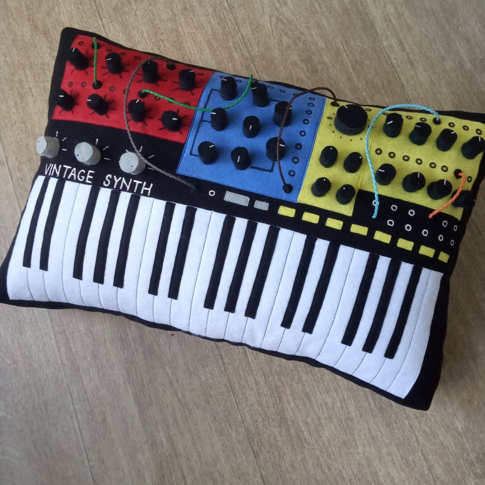 Music pillows handmade modular synthesizer pillow music Etsy