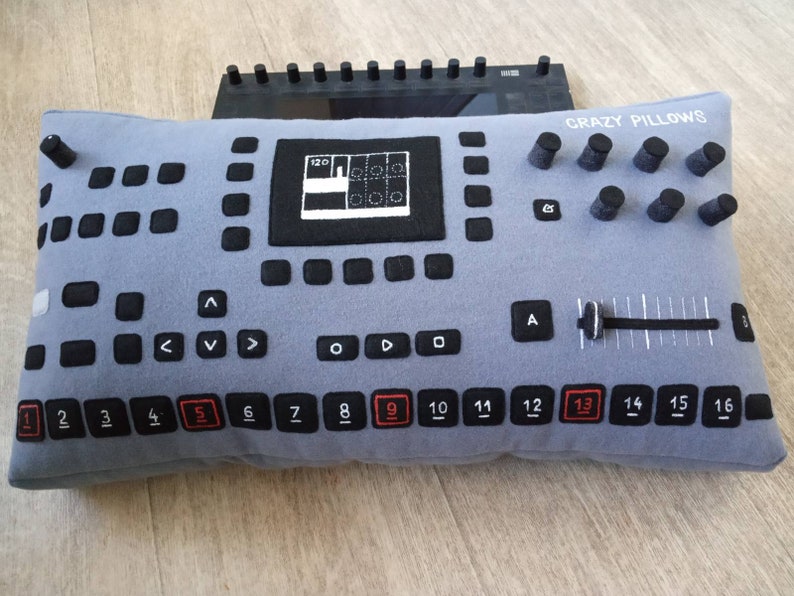 Music pillows elektron octatrack mk2 sampler pillow home decor image 2