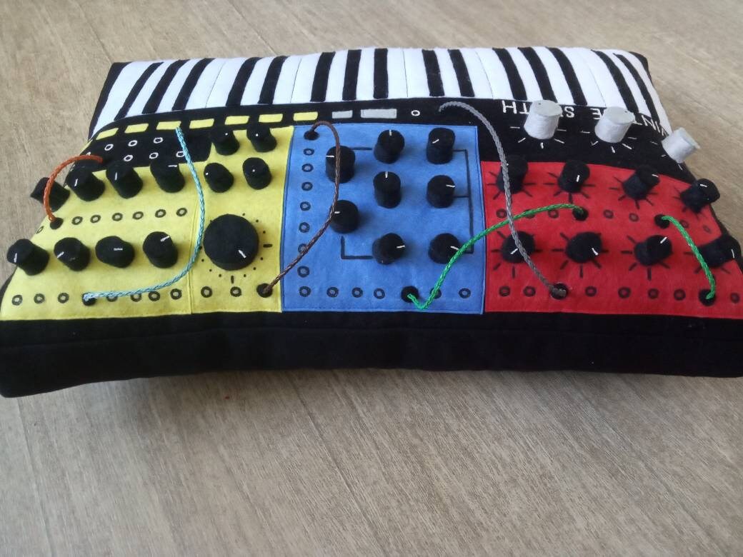 Music pillows handmade modular synthesizer pillow music Etsy
