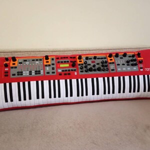 Music pillows handmade decorative pillow synthesizer Roland home decor free shipping personalized gift for musician instrument synth design