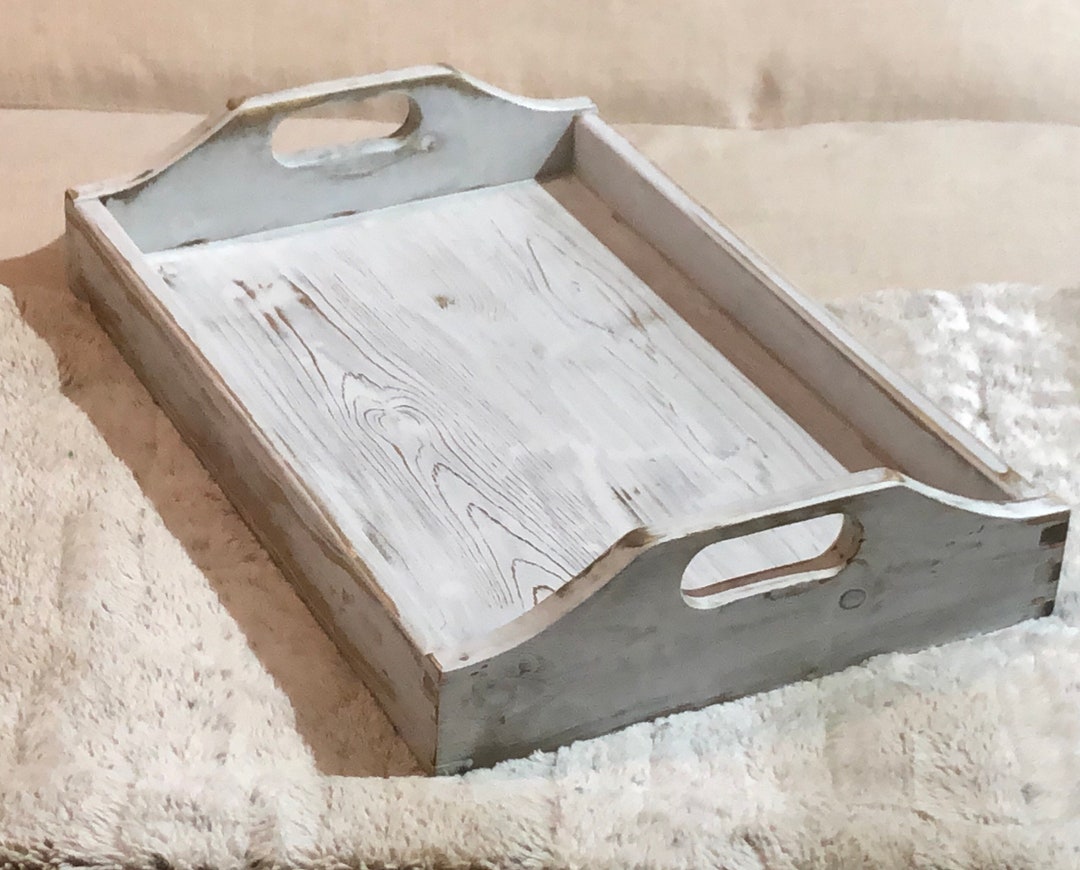 Rustic Wood Serving Tray Etsy
