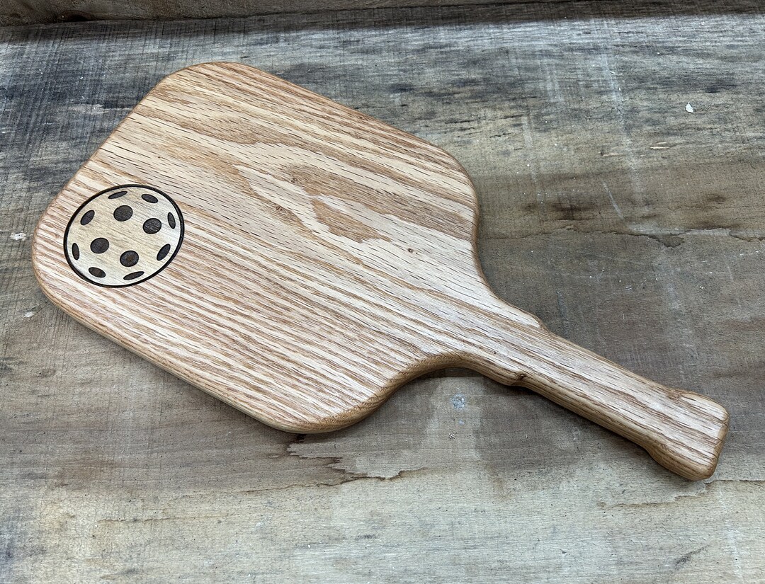 Pickleball Designed Charcuterie and Cheese Board With Custom Inlay