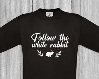 Alice Wonderland Baby T-shirt /"The White Rabbit/" John Tenniel Design Tee Clothes