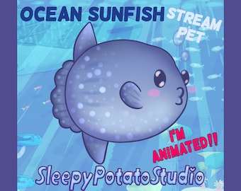 Ocean Sunfish Animated Stream Pet