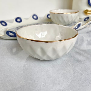 Polygon porcelain bowl image 5