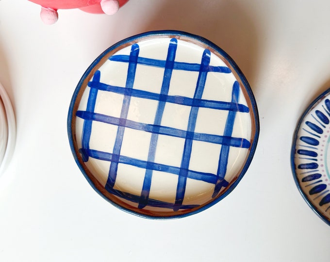 Picnic ceramic dessert plate