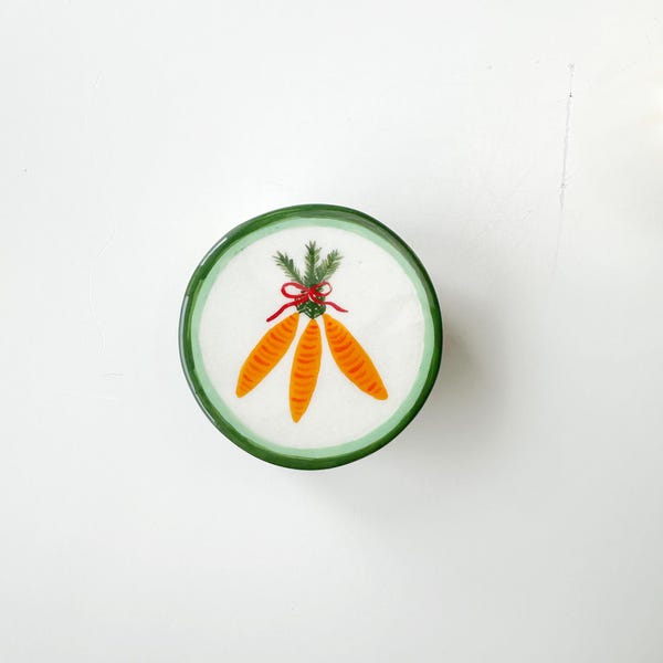 Carrot Charm Ceramic Box