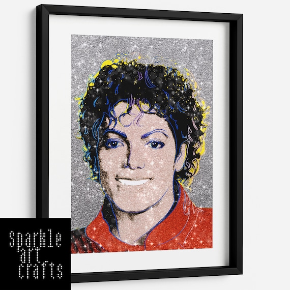 Michael Jackson Thriller Picture Print Wall Art A3 A4 Silver