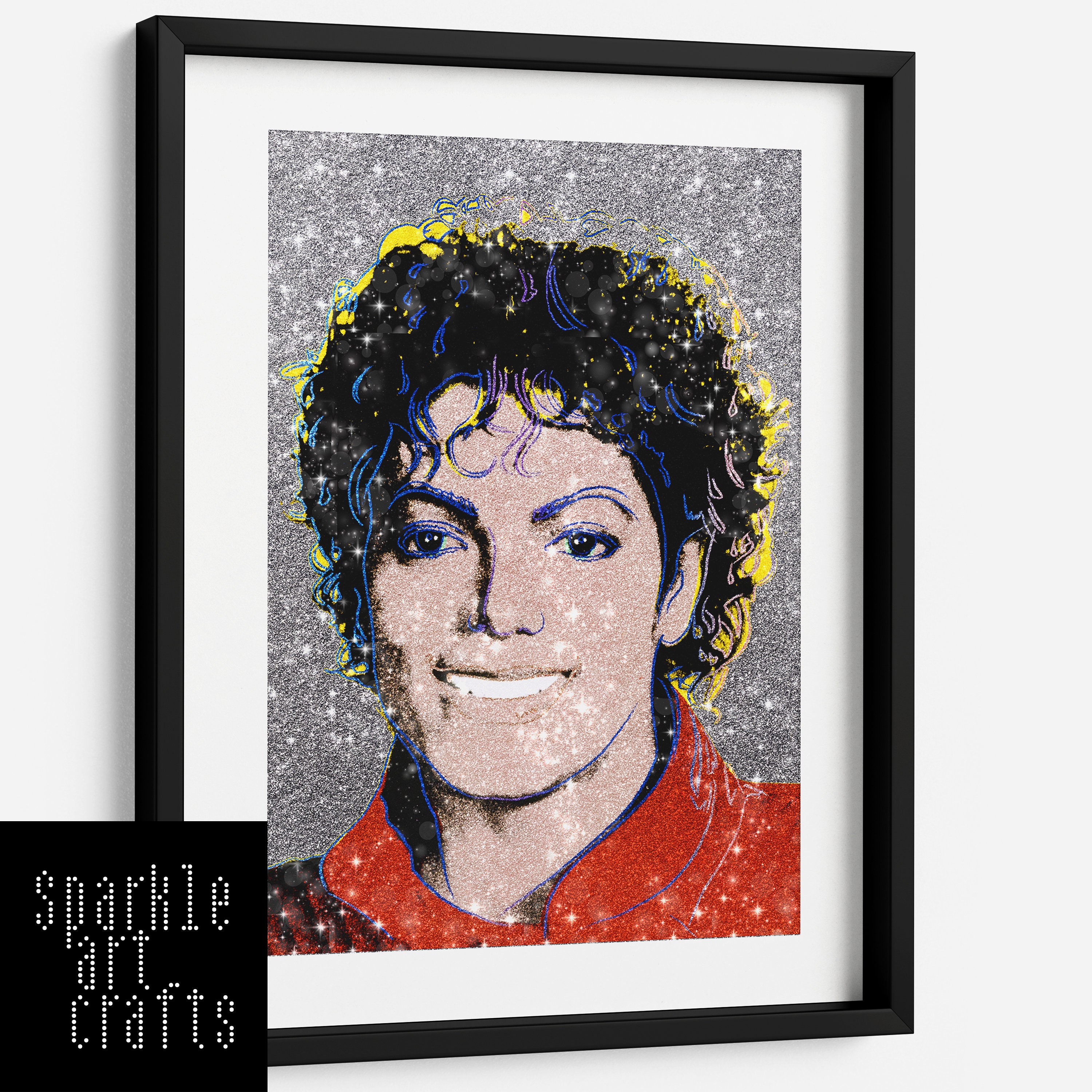 Michael Jackson Thriller Picture Print Wall Art A3 A4 Silver