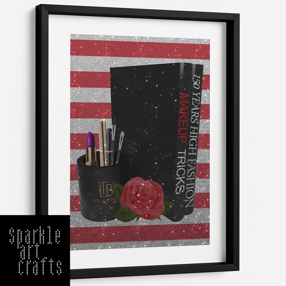 Luxury High Fashion Makeup Tricks Picture Print Wall Art