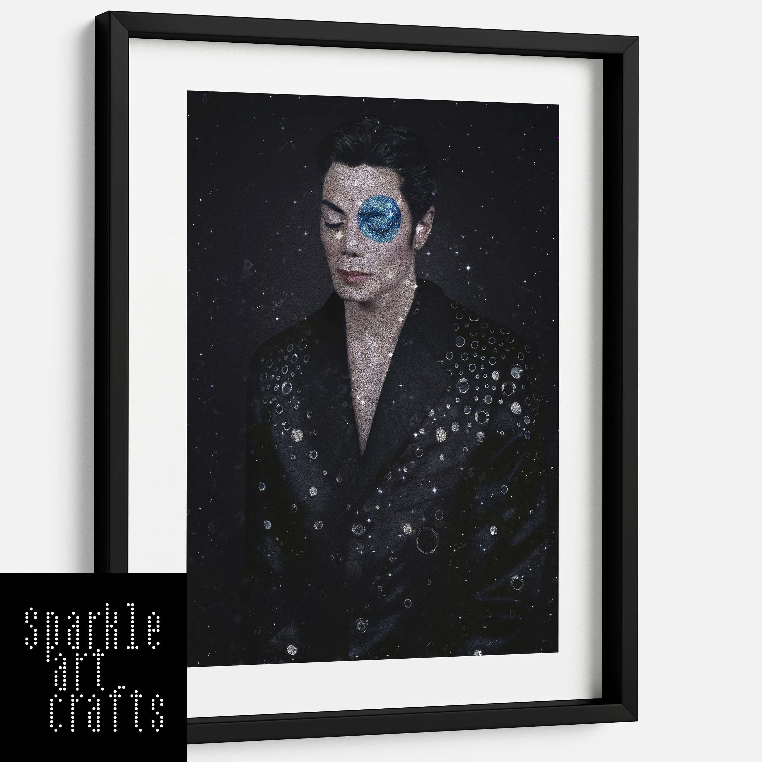 Michael Jackson Picture Print Wall Art A3 A4 Silver Multicoloured