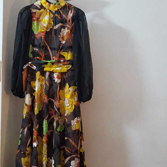 Vintage organza dress 70