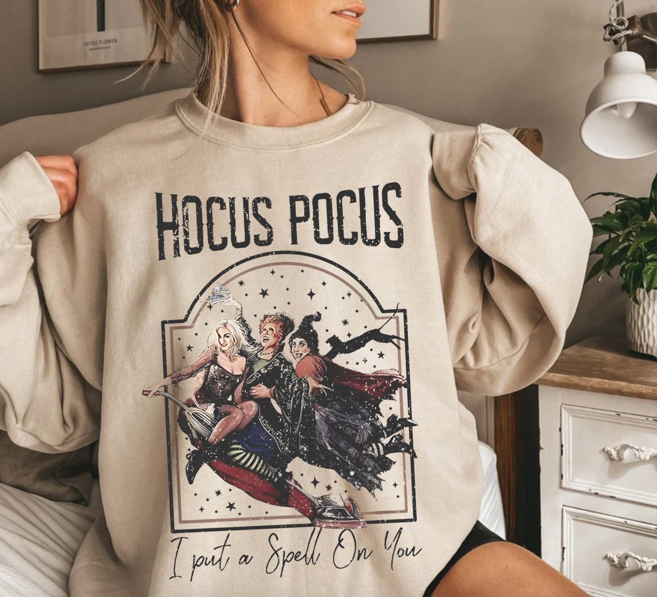 Discover Vintage Hocus Pocus Fall Sweatshirt, Hocus Pocus Sister