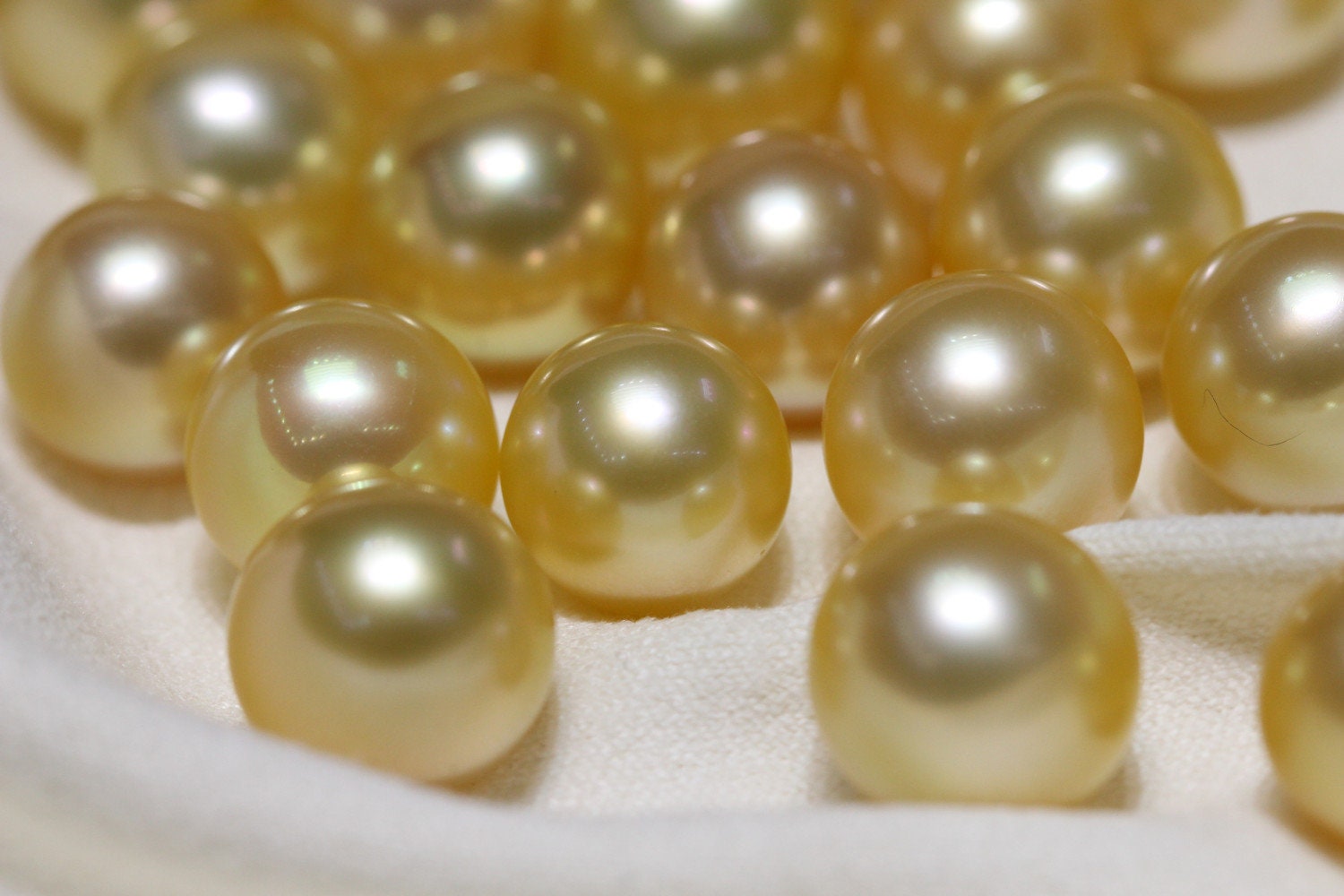 Natural Gold South Sea Pearl No Hole Salt Water Golden Pearl - Etsy