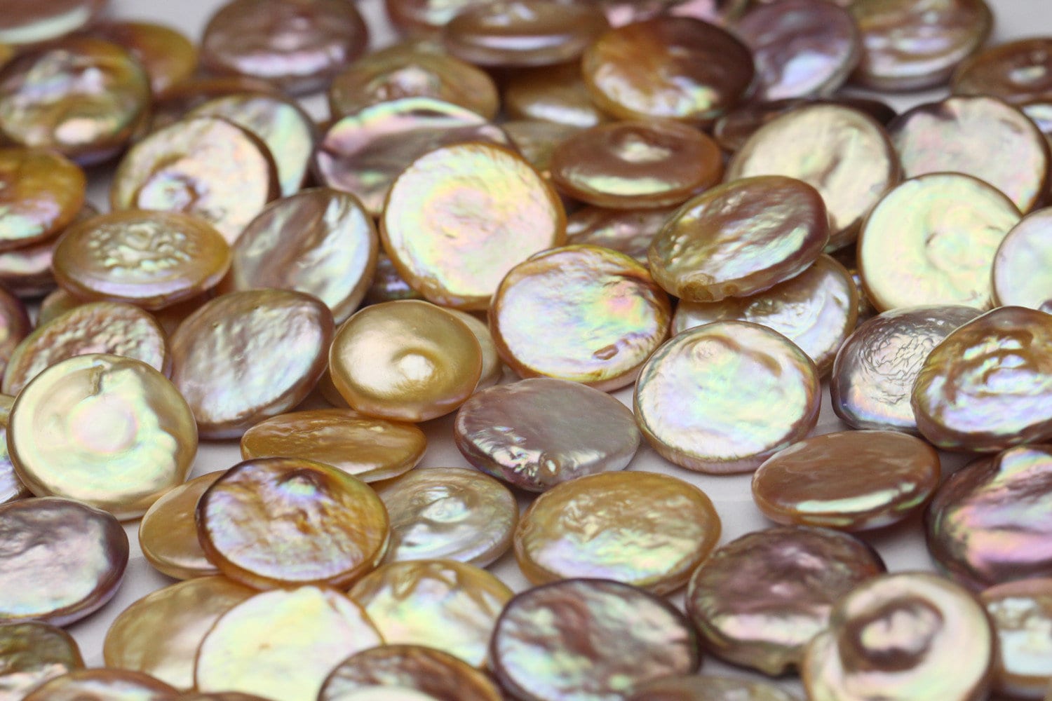1518mm Super Large Coin Pearl Wholesale Price Natural Golden Etsy