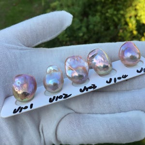 13-17mm Natural Metallic Fireball/Flameball Loose Pearl for Jewelry Design