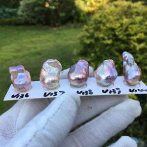 Natural Pastel Color Flameball Pearl|Fireball Pearl|Large Baroque Pearl|Irregular Pearl