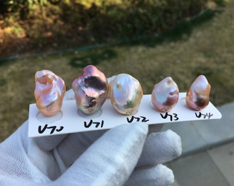 Large Natural Metallic Color Fireball/Flameball Loose Pearl for Jewelry Design