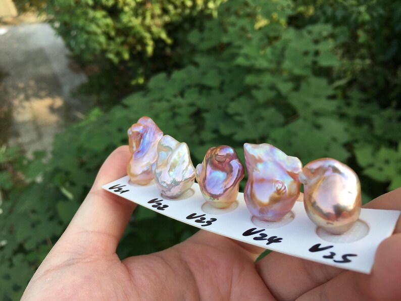 Fancy Fireball Natural Fancy Metallic Color Flameball/fireball Pearl No Hole for ...