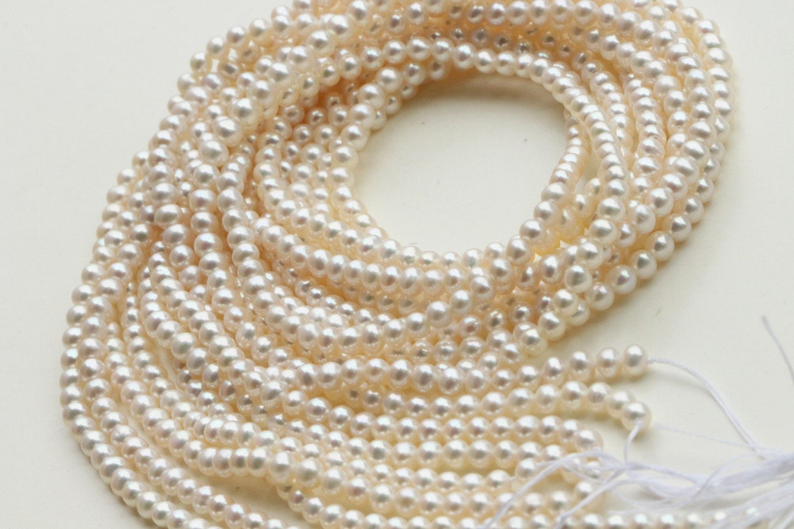 Pulsera Perlas 3 Mm Plata De Ley - El Bazar De Monty