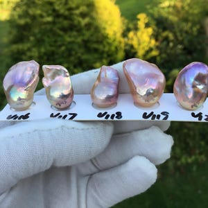 Natural Metallic Color Fireball/Flameball Pearl No Hole for Jewelry Design