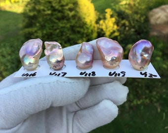 Natürliche Metallic Farbe Fireball / Flameball Perle kein Loch für Schmuck-Design