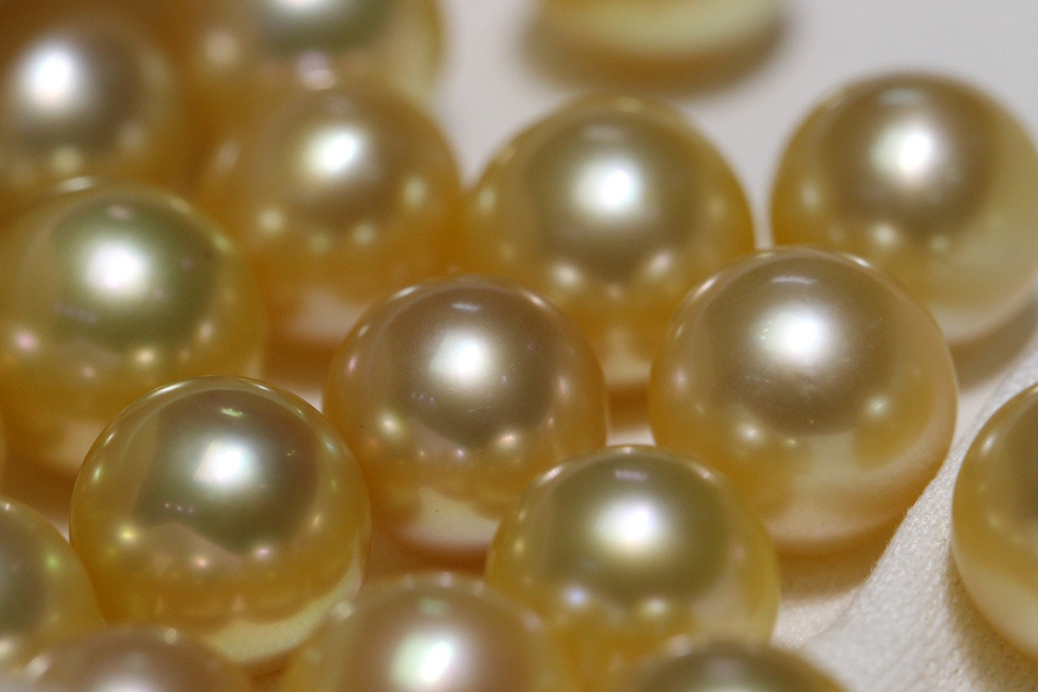 Natural Gold South Sea Pearl No Hole Salt Water Golden Pearl - Etsy