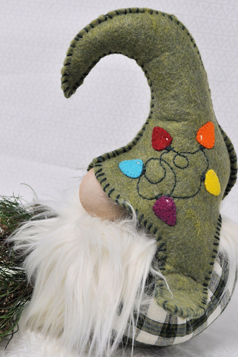 MUNGO GNOME Softie Wool Applique Pattern Christmas Series Six Etsy