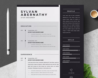 Professional Resume / CV Template | MS Word | Apple Pages | Instant Download