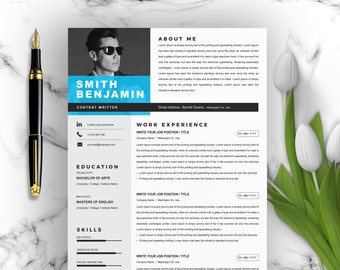 Creative Resume | Modern Resume Template | Cover Letter, Word, Mac,A4, CV Template, Professional Resume, Instant Download