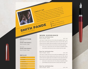 Professional Resume Template Instant Download, Modern Resume Template Pages, Resume Template Word, Creative Resume Template, CV Template