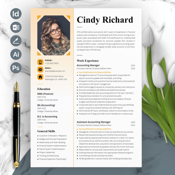 Creative Resume Template | Eye-catching CV Design | Editable Resume | Job Search Template | Stand Out from the Crowd