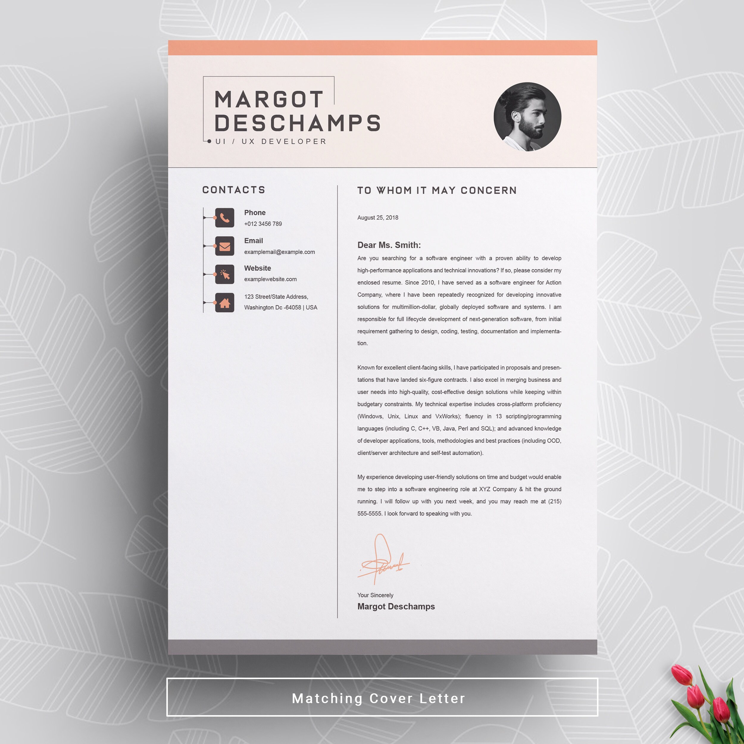 Infographic Resume / CV Template for UI/UX Developer and - Etsy Canada