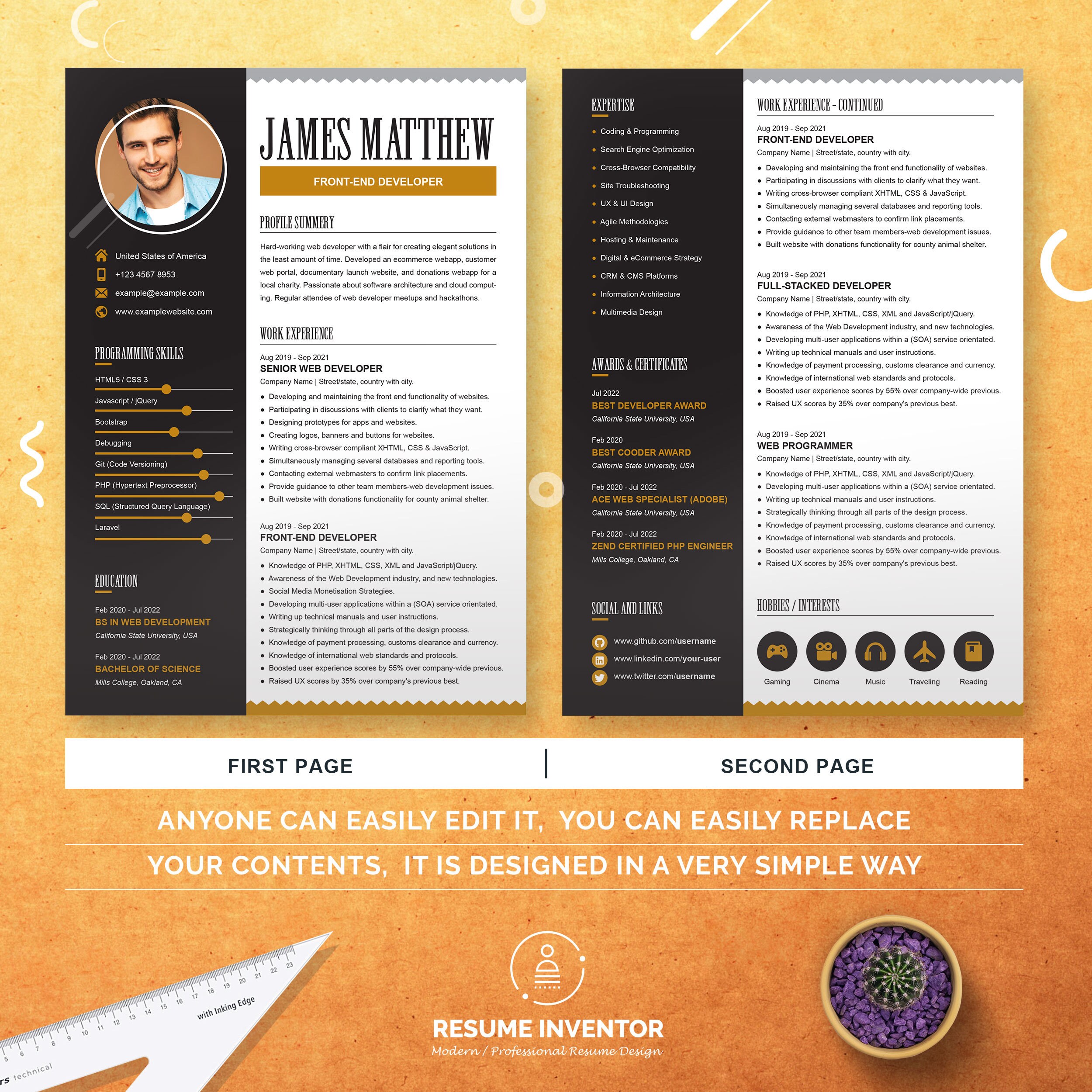 front-end-developer-cv-template-word-software-engineer-resume-software