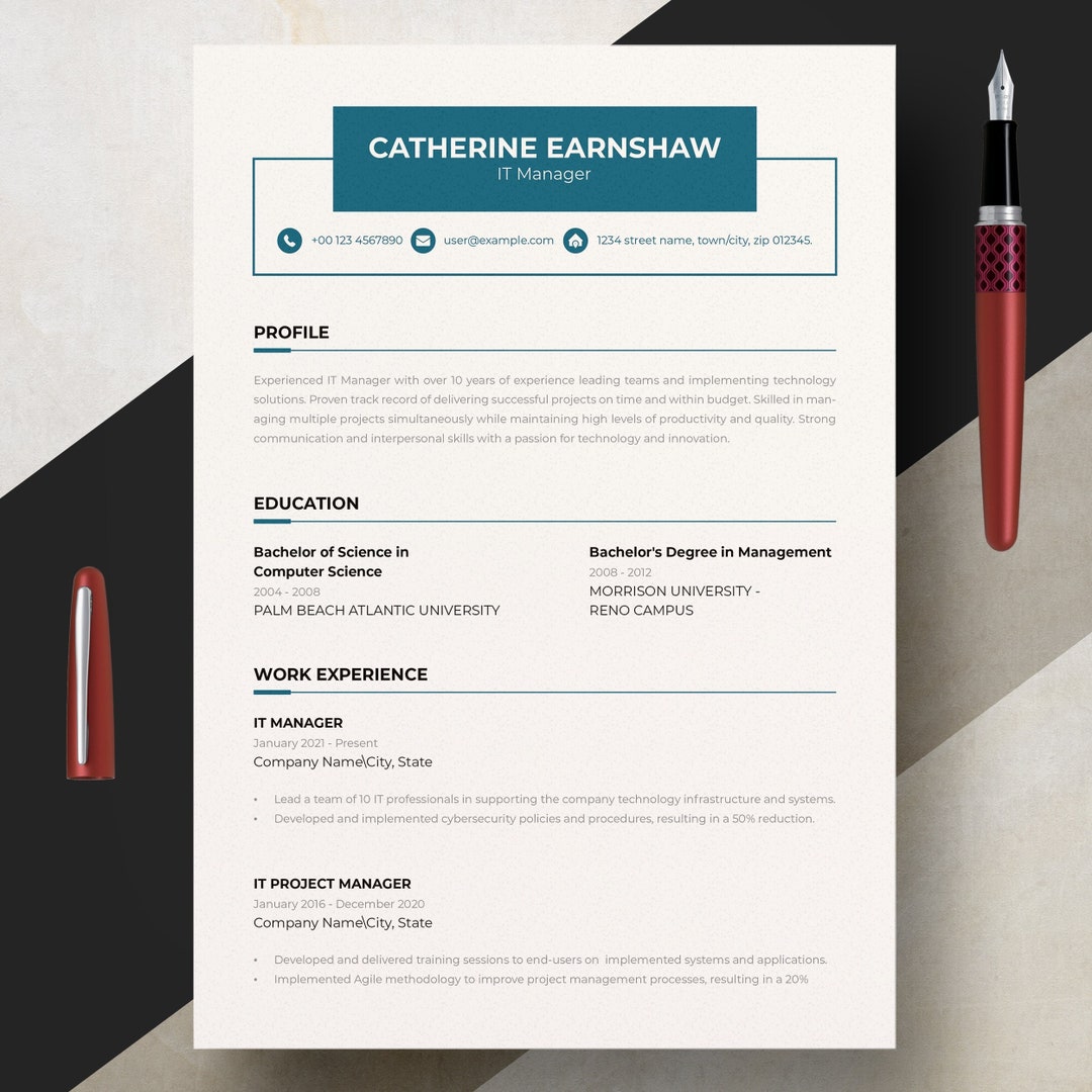 Leather Resume CV Portfolio Job - Il 1080xN.6088947591 Kztm 