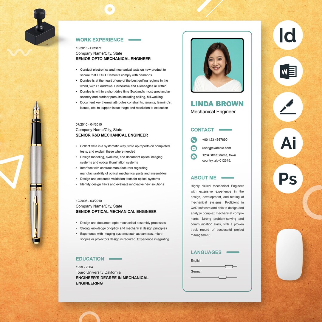 Entry-level Resume Template, Graduation CV Design, Student Job ...