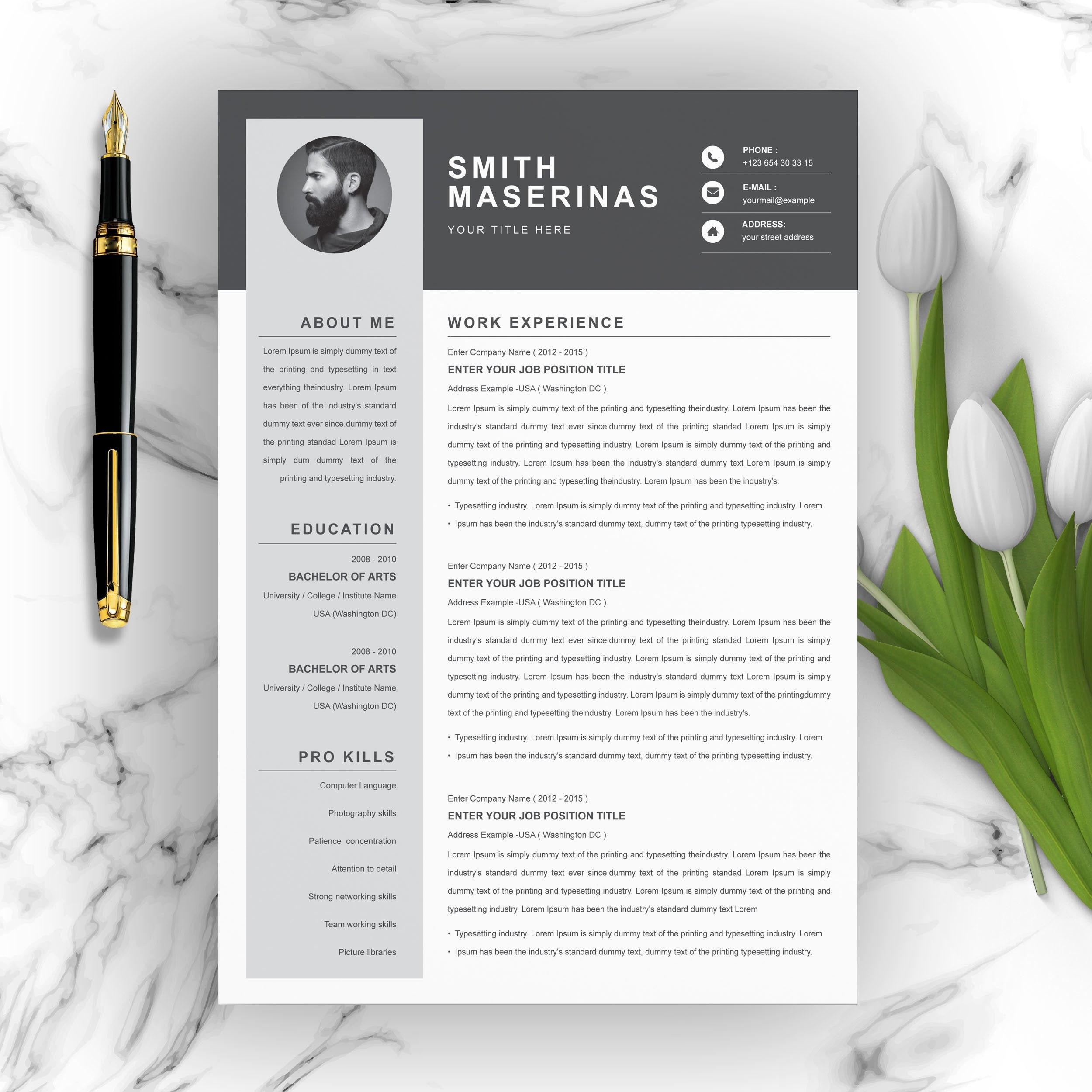 etsy resume and cover letter templates