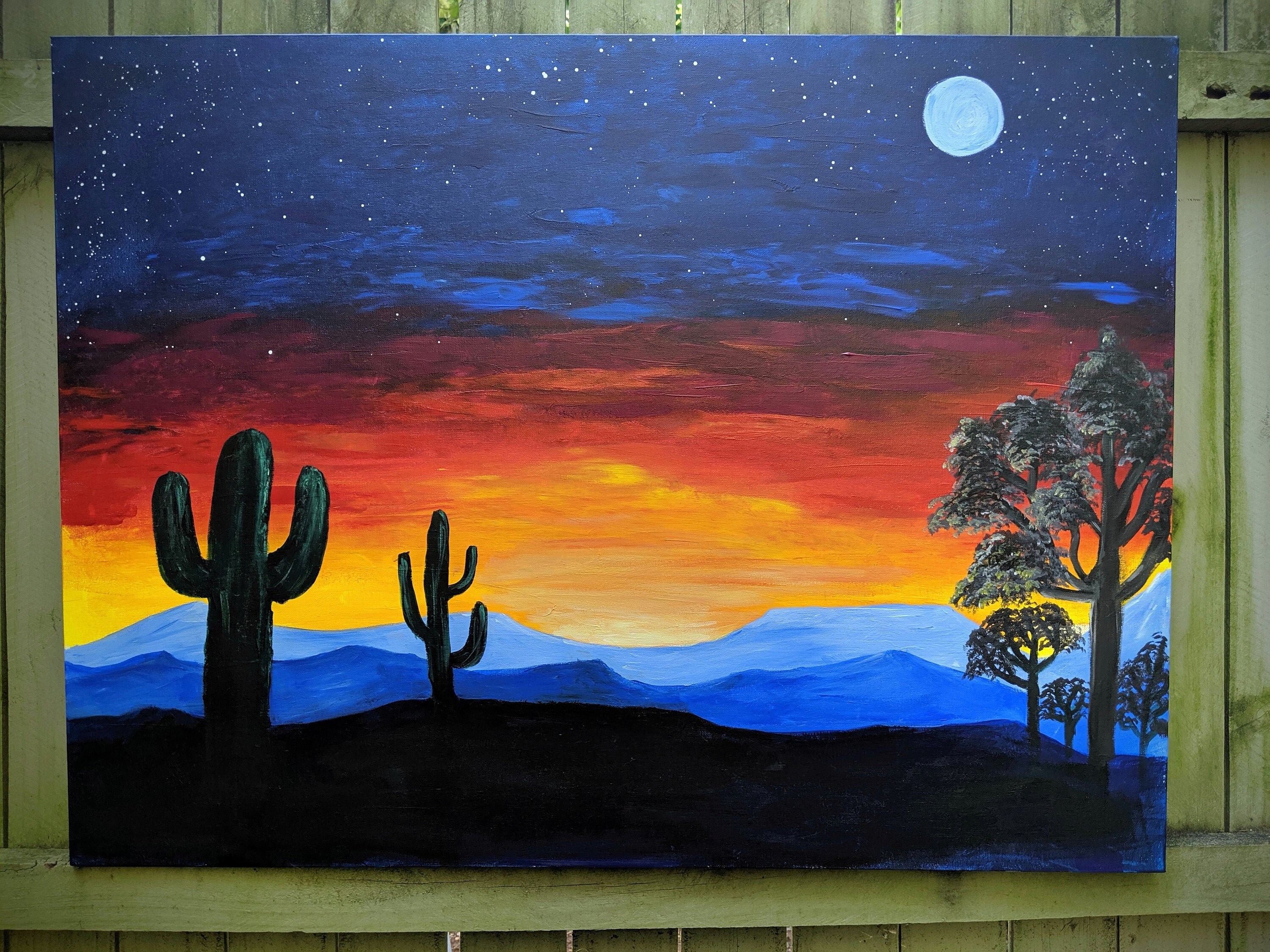 Desert Sunset | Etsy