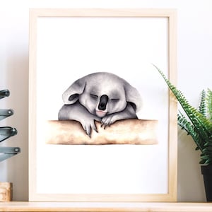 Watercolor koala,print koala,portrait koala,poster koala,print animals,watercolor animals,portrait,art print from my original watecolor