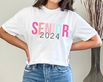 Senior 2024 Tee, Senior T-shirt, Graduation Tee, Class of 2024 Shirt, Comfort Colors Tee