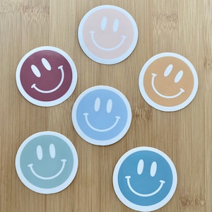Smiley Face Sticker, Color Smiley Face Sticker, Smiley Face, Sticker