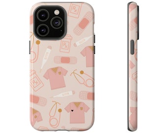 Nurse IPhone Case with Initials, Nurse Phone Case, Registered Nurse, Phone Case for Nurse