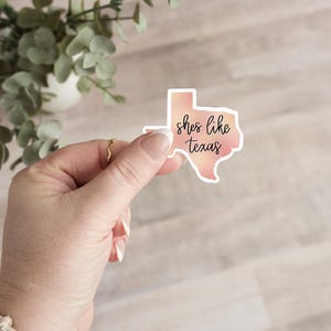 Sticker Elle ressemble au Texas, Stickers Texas, Sticker Elle ressemble au Texas, Coucher de soleil au Texas