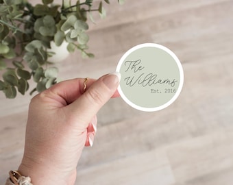 Last Name Sticker, Family Last Name Sticker, Customized Sticker, Sticker