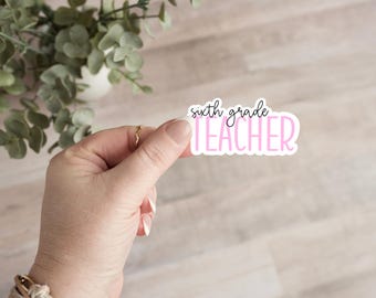 Teacher Grade Sticker, Teacher Sticker, Sticker, Teacher, Grade Sticker