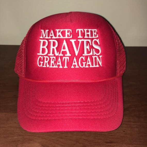 braves trucker hat