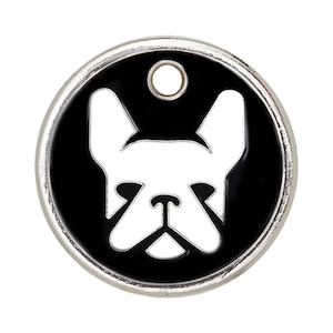 Pet dog tag, dog ID Tag, pet dog ID tag, puppy tag, Personalized dog Tag, dog tag for dogs, Silver Dog Tag, Frenchie Dog Tag, French Bulldog